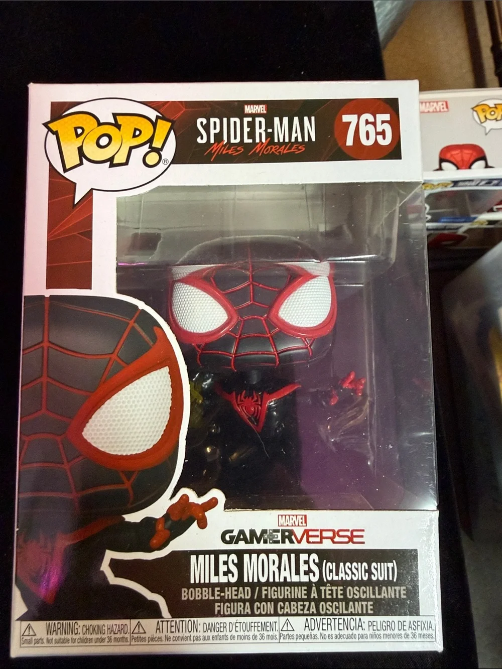 Funko Miles Morales Pop! Figure - Black & Red Classic Suit
